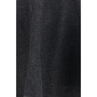 Ganni Gray Wool Oves Aries Midi Skirt