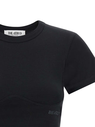 The Attico Black Cotton T-Shirt