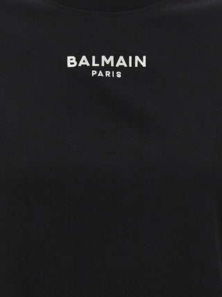 Balmain Black Cotton T-Shirt