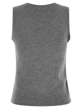Giuseppe Di Morabito Gray Virgin Wool Sleeveles Sweater