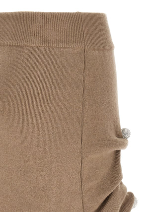 Giuseppe Di Morabito Beige Virgin Wool Long Skirt