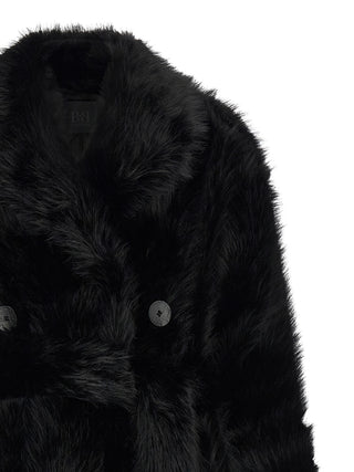 B&B COUTURE Black Polyester Coat