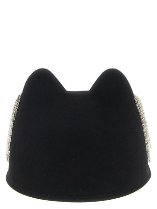 Maison Michel Black Wool Hat