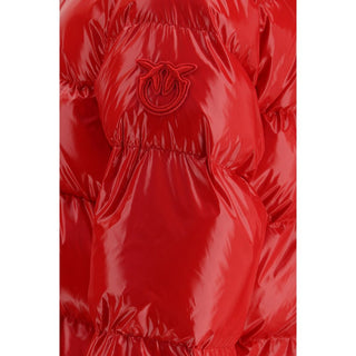 PINKO Red Polyamide Full-Length Jacket