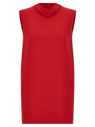 Valentino Garavani Red Silk Short Dress