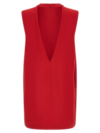 Valentino Garavani Red Silk Short Dress
