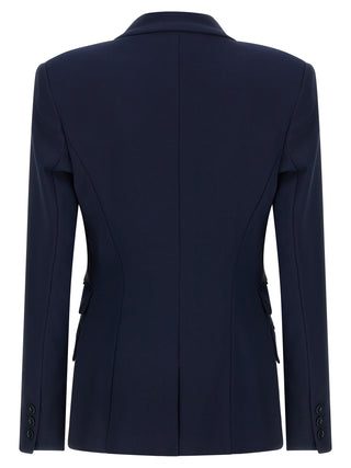 Elisabetta Franchi Blue Polyester Blazer
