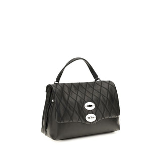 Zanellato Black Calf Leather Bos Taurus Handbag