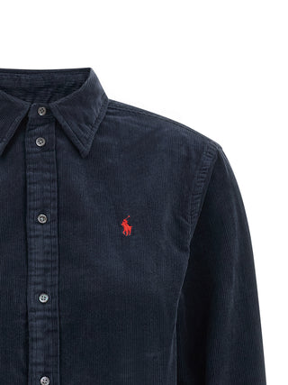 Polo Ralph Lauren Blue Cotton Blouse