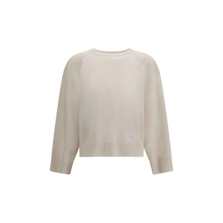 Brunello Cucinelli White Cashmere Sweater