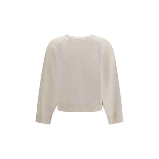 Brunello Cucinelli White Cashmere Sweater