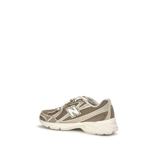 New Balance Beige Nylon Athletic Sneakers