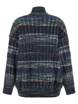 Missoni Blue Wool Cardigan