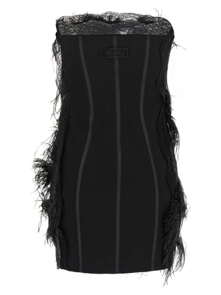 The Attico Black Polyamide Short Dress