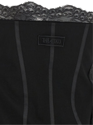 The Attico Black Polyamide Short Dress