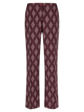 F.R.S. - FOR RESTLESS SLEEPERS Multicolor Silk Casual Pants