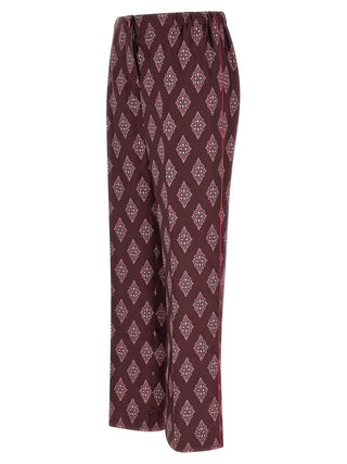 F.R.S. - FOR RESTLESS SLEEPERS Multicolor Silk Casual Pants