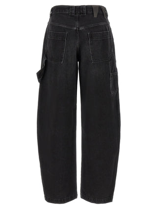 Darkpark Black Cotton Relaxed Fit Jeans