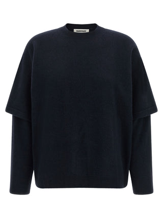 Darkpark Blue Merino Wool Cardigan