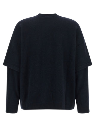 Darkpark Blue Merino Wool Cardigan