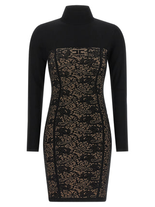 Elisabetta Franchi Black Viscose Short Dress