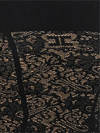 Elisabetta Franchi Black Viscose Short Dress