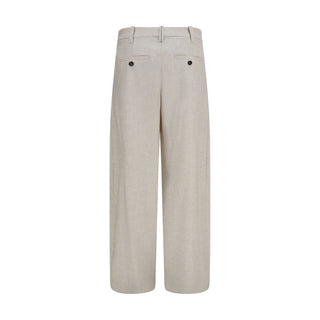 Brunello Cucinelli Beige Wool Oves Aries Dress Pants