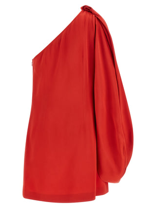 Stella McCartney Red Acetate Short Dress