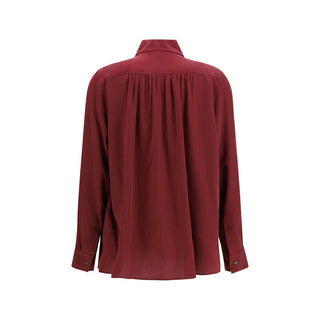 Jacob Cohen Bordeaux Silk Blouse