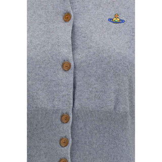 Vivienne Westwood Gray Cotton Cardigan