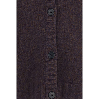 The Attico Brown Wool Oves Aries Cardigan