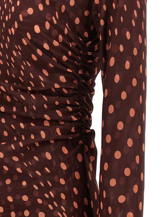 Stella McCartney Bordeaux Polyamide Long Dress