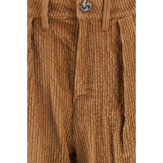 Kristina Ti Brown Cotton Casual Pants