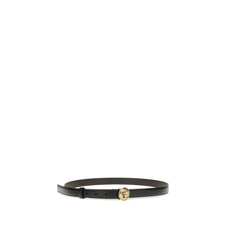 Versace Black Calf Leather Bos Taurus Regular Belt