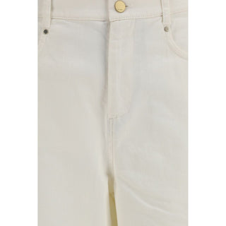 'S Max Mara White Cotton Casual Pants