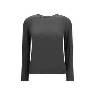 'S Max Mara Gray Cotton Long Sleeve T-Shirt