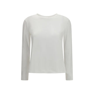 'S Max Mara White Cotton Long Sleeve T-Shirt