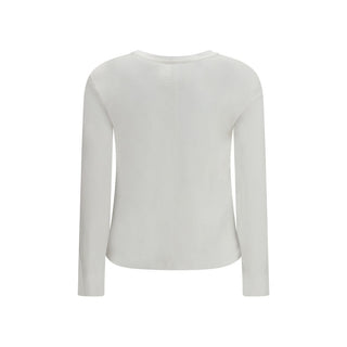 'S Max Mara White Cotton Long Sleeve T-Shirt