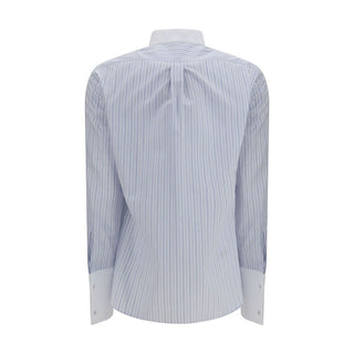 Tom Ford Blue Cotton Pattern Shirt