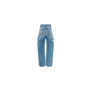 Maison Margiela Blue Cotton Straight-Leg Jeans
