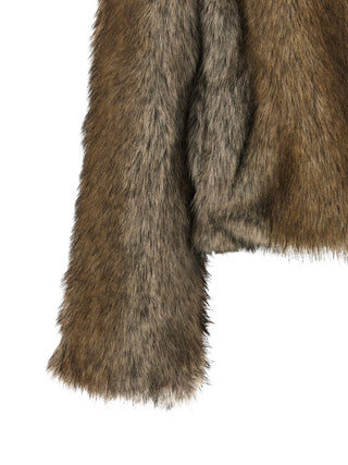 B&B COUTURE Brown Polyester Coat