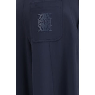 Max Mara Blue Polyamide Casual Pants