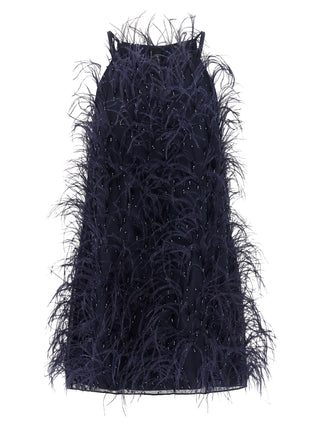 PINKO Blue Polyester Short Dress
