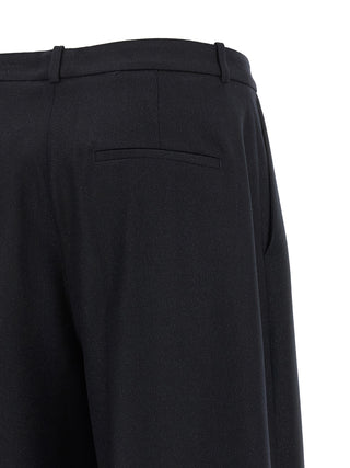 Peserico Blue Virgin Wool Casual Pants