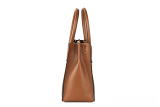 Michael Kors MICHAEL KORS Mercer 35S1GM9M2B Medium Logo And Leather Accordion Crossbody Bag In Brown