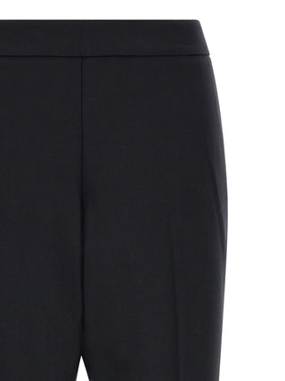 Alberto Biani Black Polyester Cropped Pants