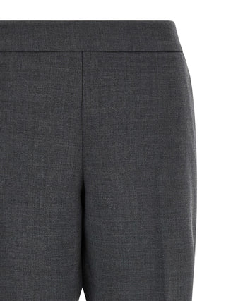 Alberto Biani Gray Polyester Cropped Pants