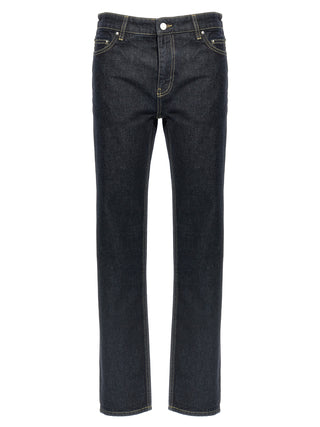 TOTEME Blue Cotton Tapered Jeans
