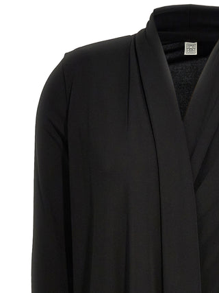 TOTEME Black Viscose Long Dress