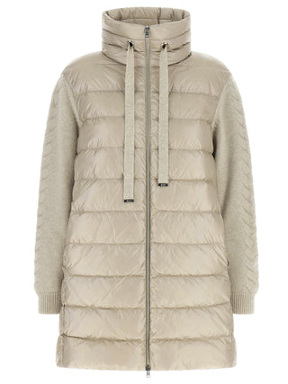 Herno Beige Polyamide Full-Length Jacket